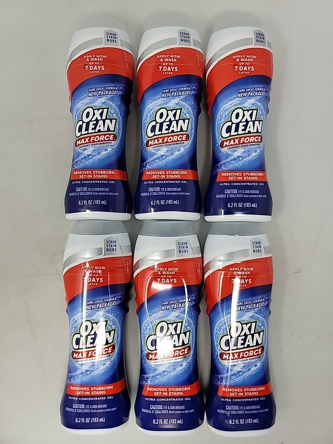 6 Pack Oxiclean Max Force Gel Stick 6.2 Ounce