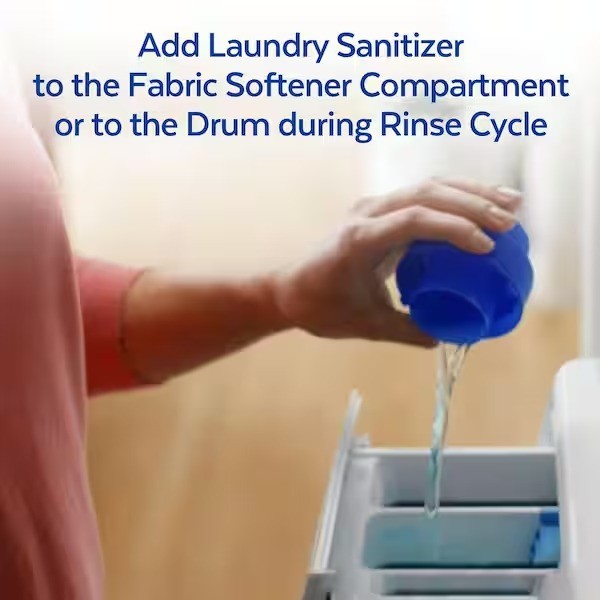 Lysol Disinfectant Laundry Sanitizer 90oz. 0% Bleach Eliminates Odor Crisp Linen