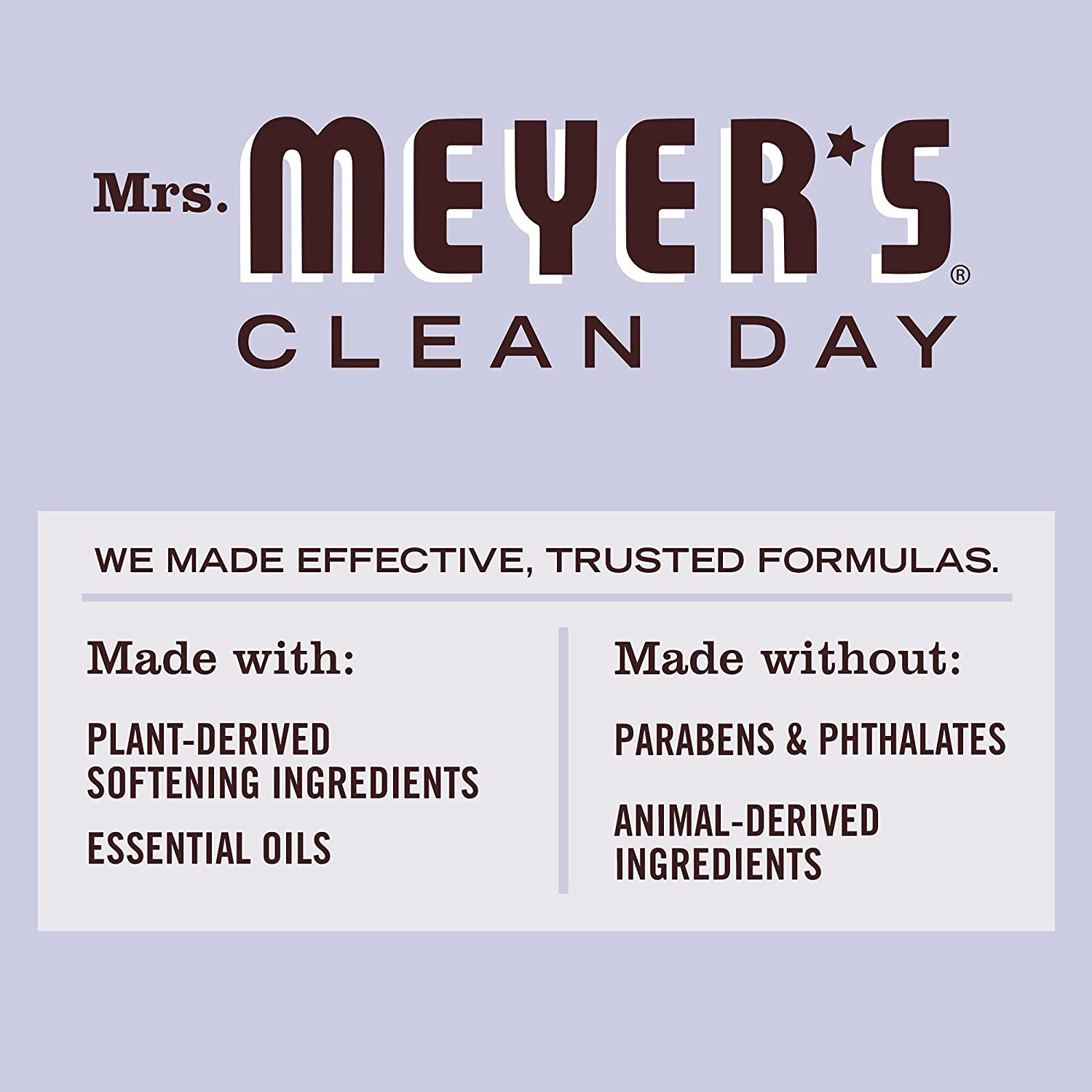 Mrs. Meyer’s Clean Day Liquid Fabric Softener, Infused with Essential Oils, 32oz