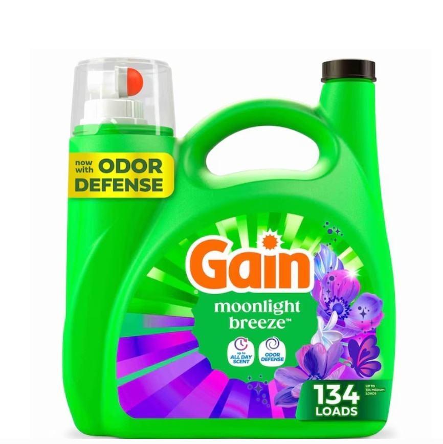 [3 PACK] Gain Laundry Detergent Moonlight Breeze HE Laundry Detergent 134 Loads