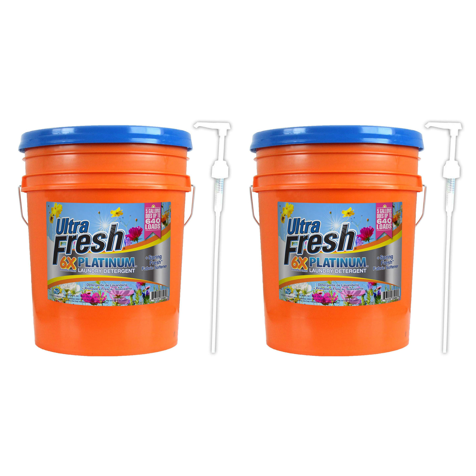Ultra Fresh 6X Platinum 5 Gal Detergent with Spring Fresh Softener (2 Pack)