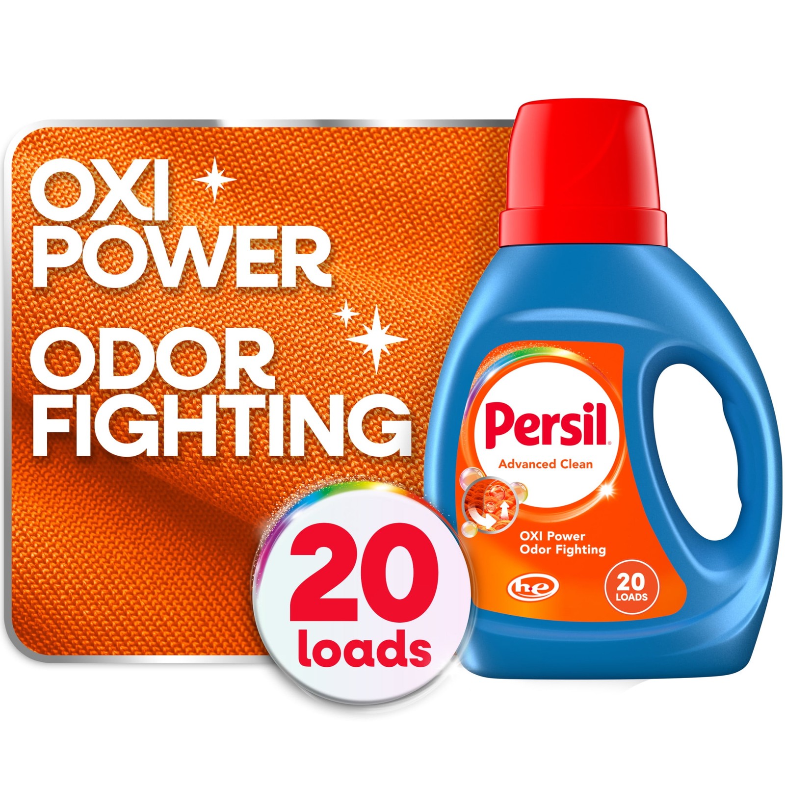 Liquid Laundry Detergent Advanced Clean with Oxi Fresh Scent 34 fl oz 20 Loads