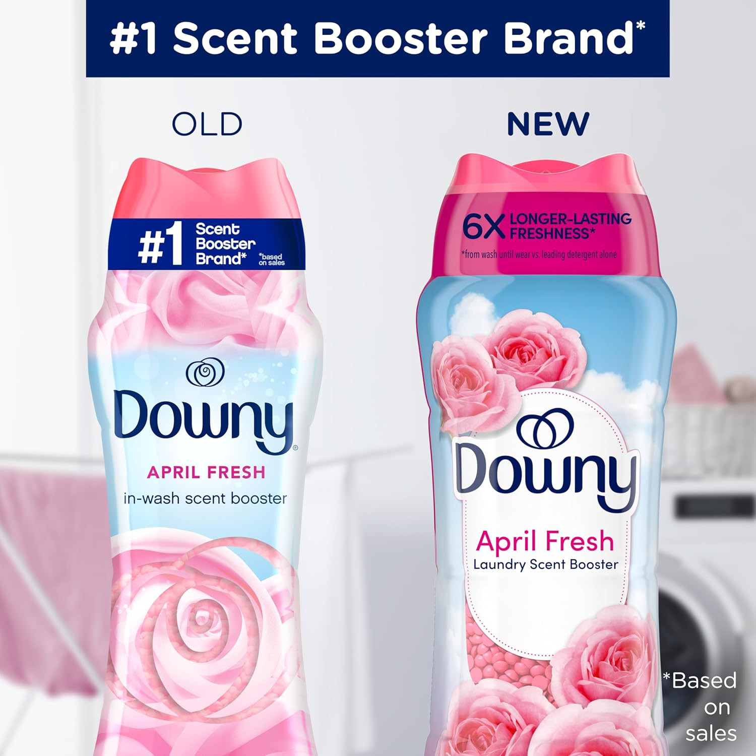 Downy April Fresh In-Wash Laundry Scent Booster Beads, 13.4 Oz, Laundry Scent Be