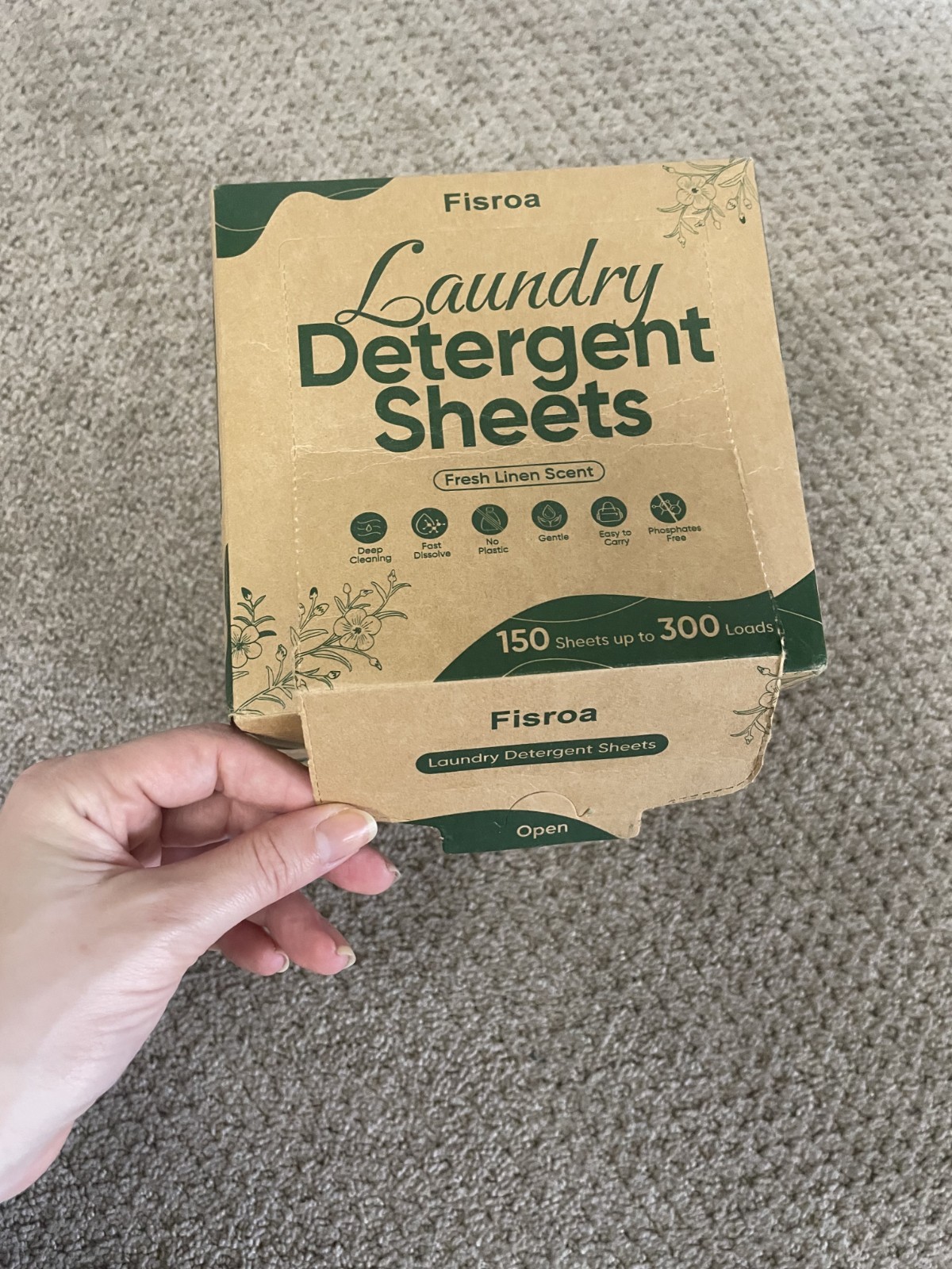 NEW 2.5x Travel Laundry Detergent Sheets 300 Loads Eco-Friendly Detergent READ