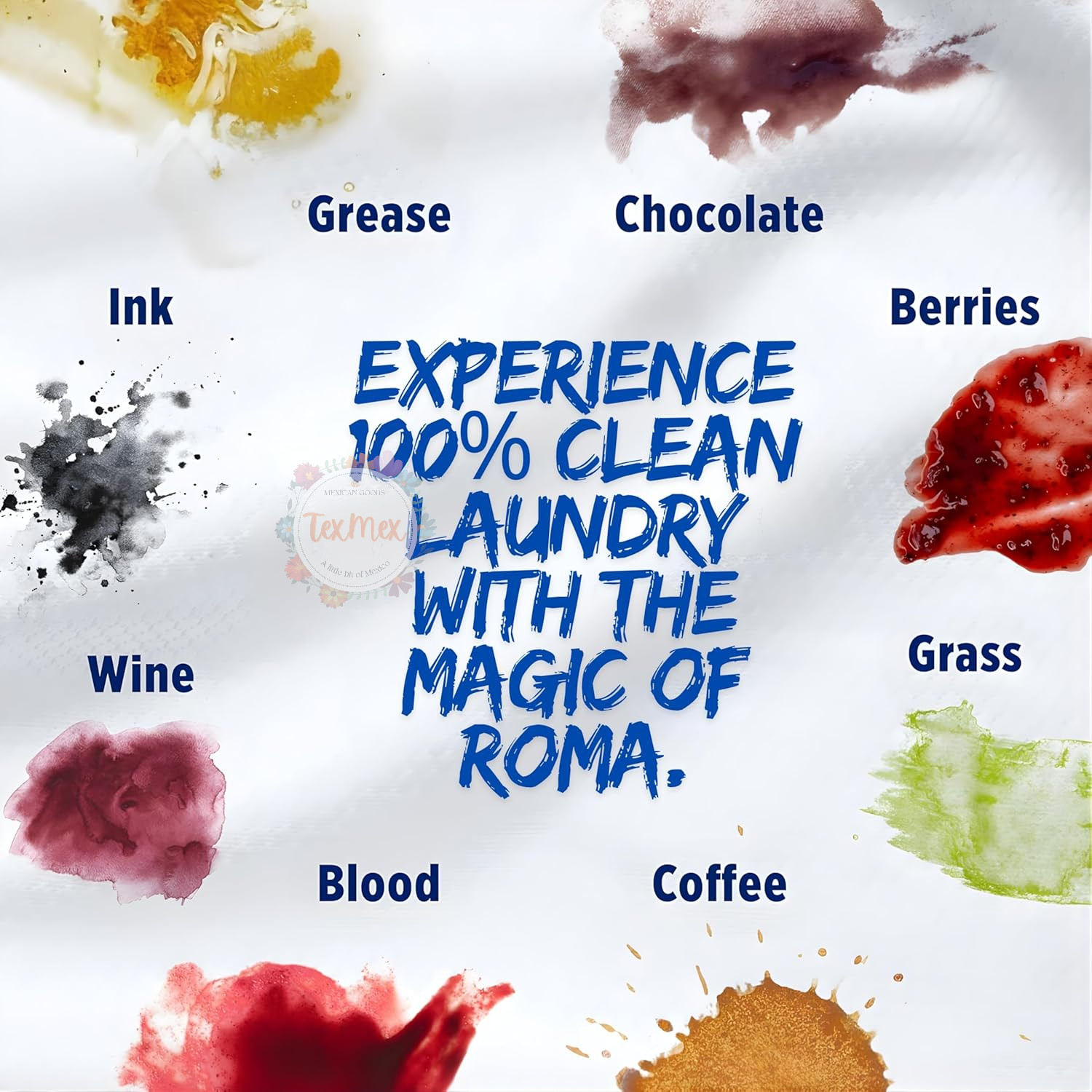 6 Pack ROMA Laundry Soap Bar – Stain Remover & Fabric Care (100% Mexican)