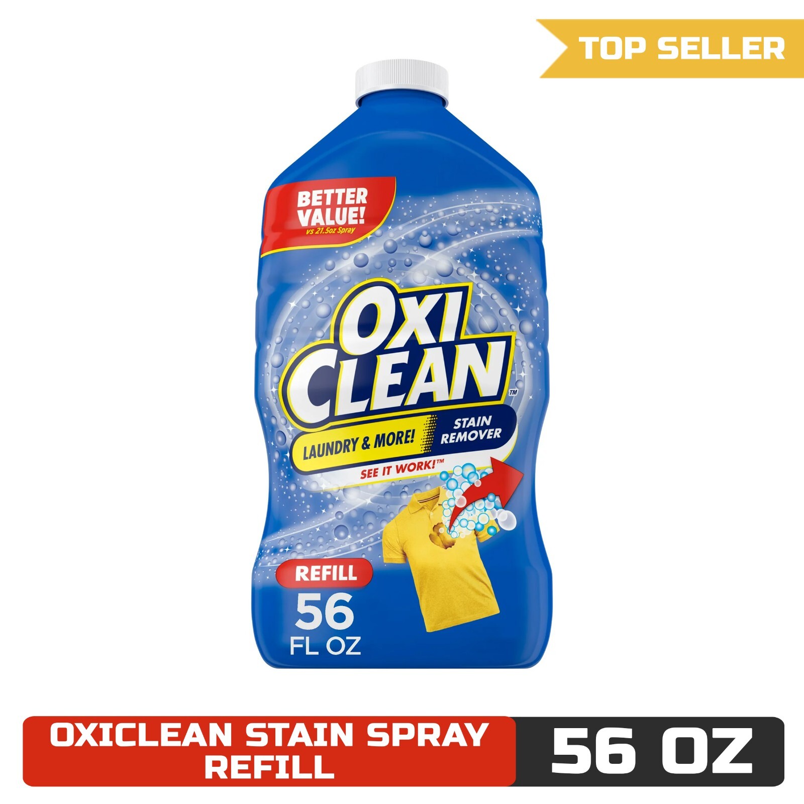 OxiClean Laundry Stain Remover Refill, 56 fl oz