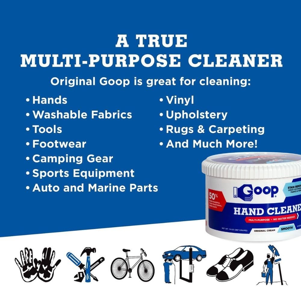 GOOP Multi-Purpose Hand Cleaner- Waterless 14 Ounce (Pack of 1), color