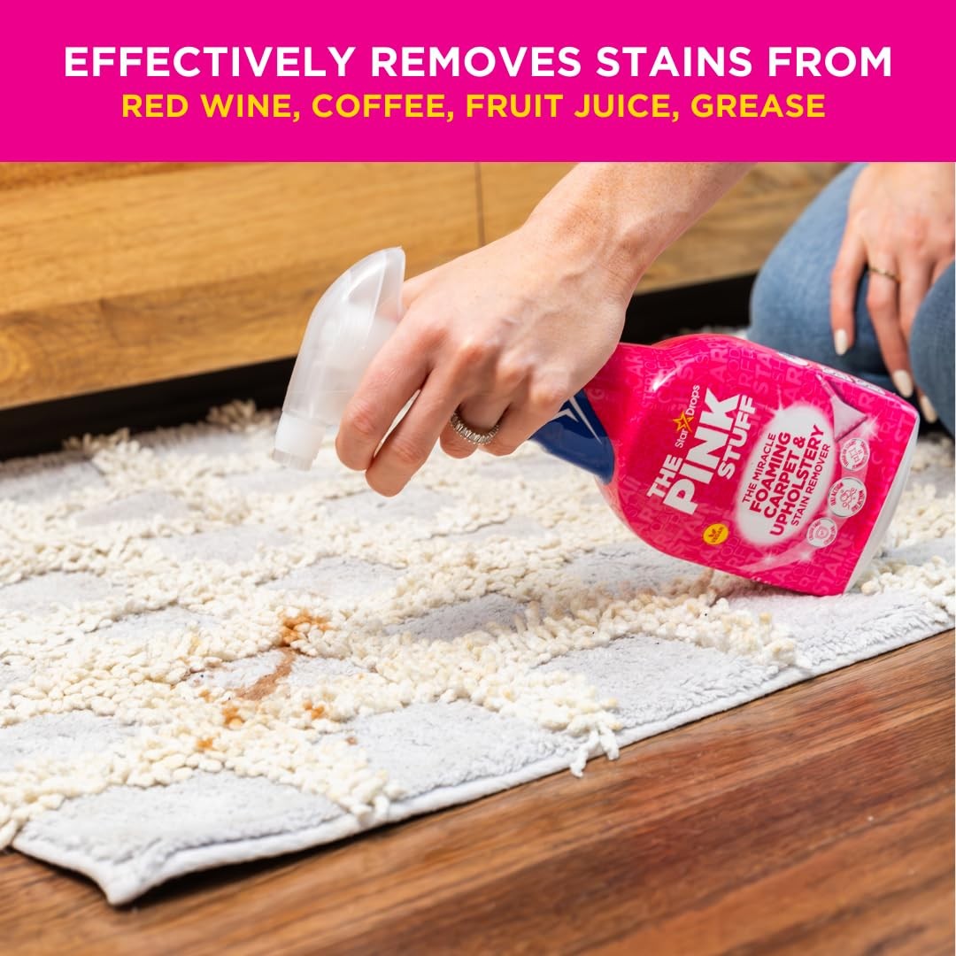 Stardrops The Pink Stuff The Miracle Foaming Carpet & Upholstery Stain Remover