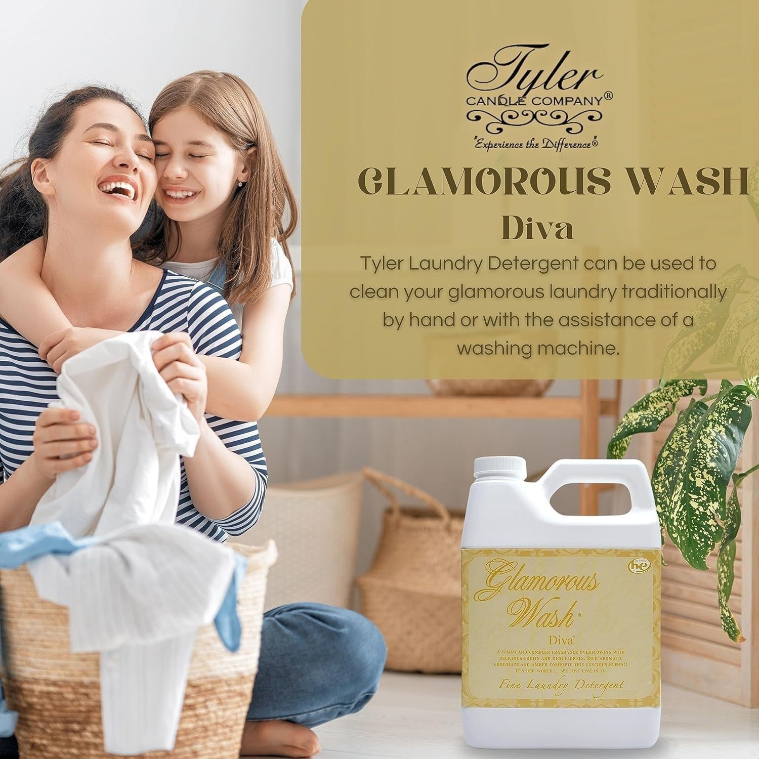 32 Fl Oz Tyler Glam Wash: Biodegradable Laundry Detergent for Sensitive Skin