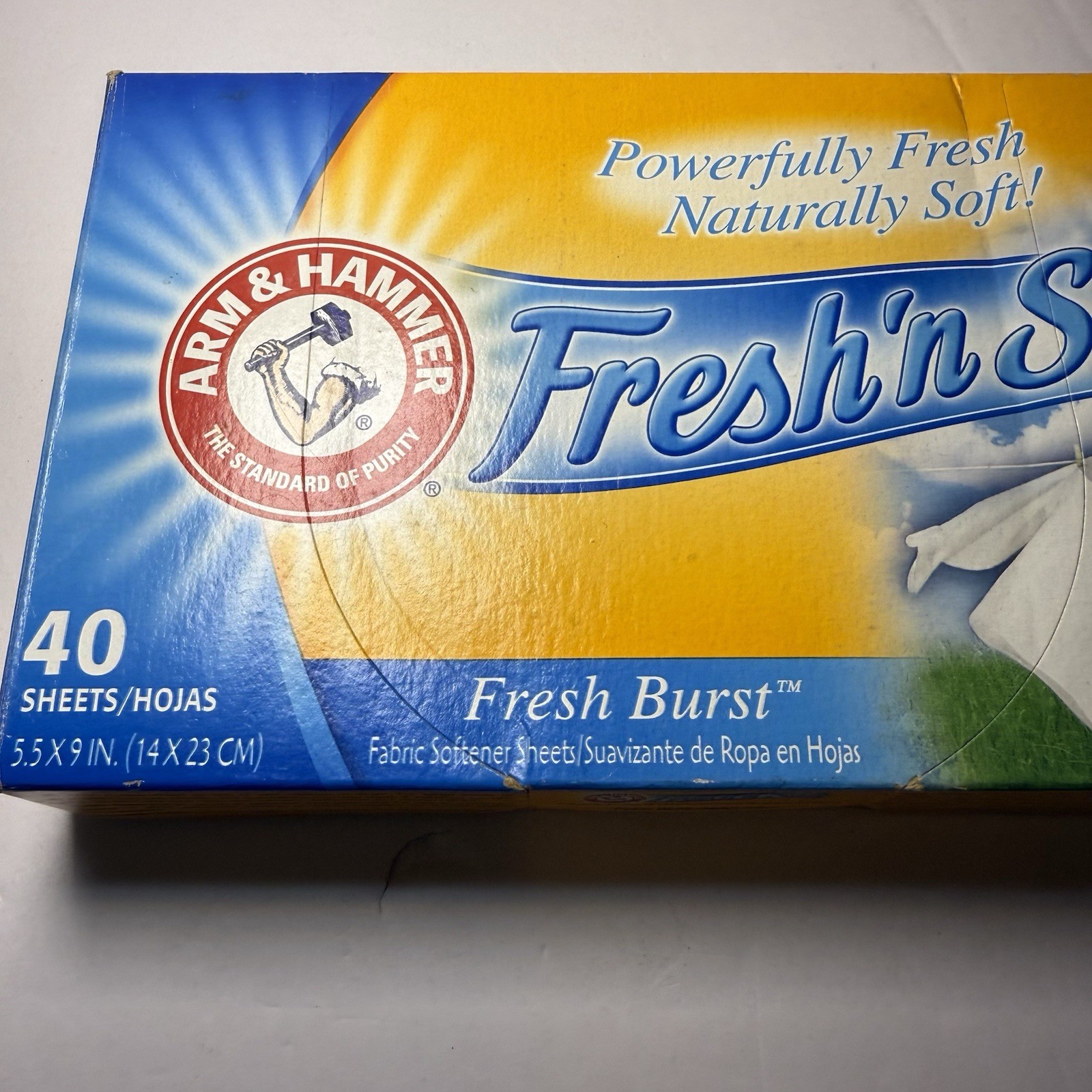 Arm & Hammer Fresh Burst Laundry Dryer Sheets 2006 Fresh N’ Soft Vtg