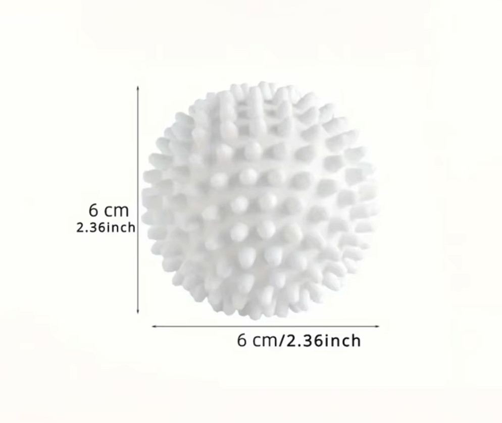 4 Pack Washing Machine Laundry Balls Reusable Anti Tangle Wash White Fabric