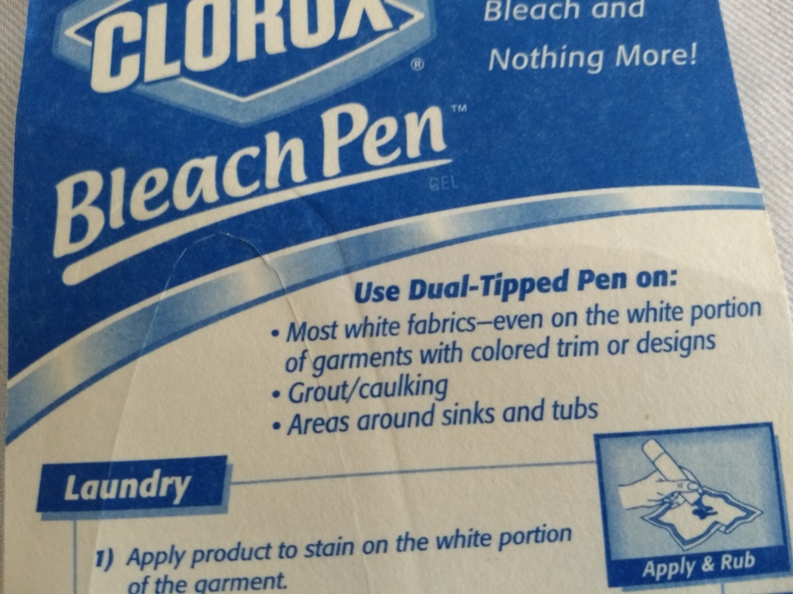 Clorox Bleach Pen Gel Vtg 2002 Dual Tipped 2oz New Sealed NOS