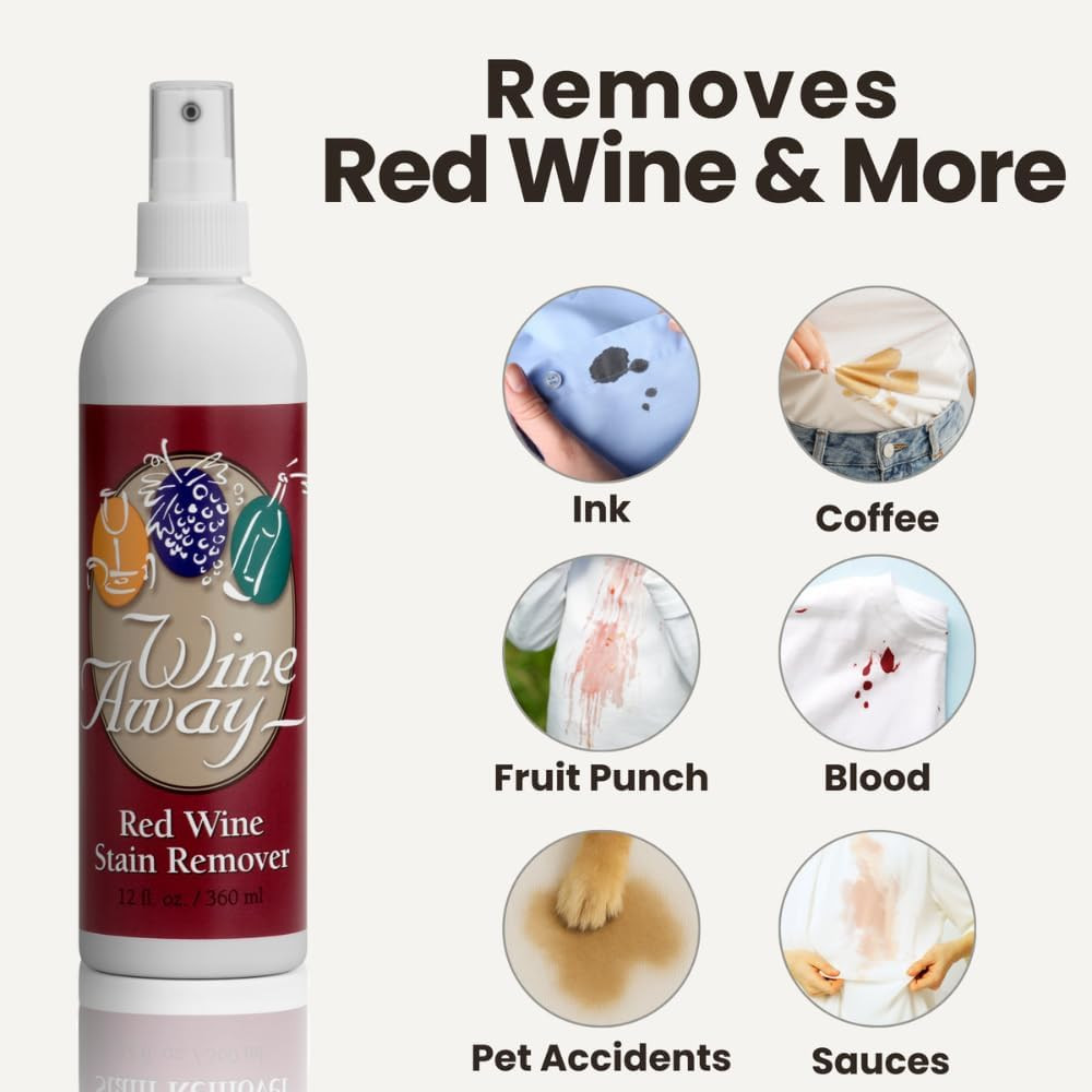 Red Wine Stain Remover 12Oz Fabric Upholstery Carpet Cleaner Citrus