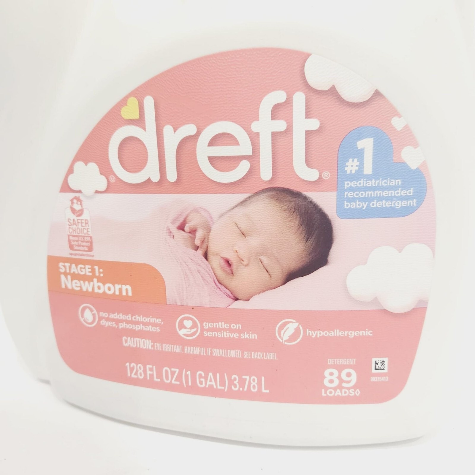 Dreft Stage1Newborn Baby Liquid Laundry Detergent 89 loads 128 fl oz