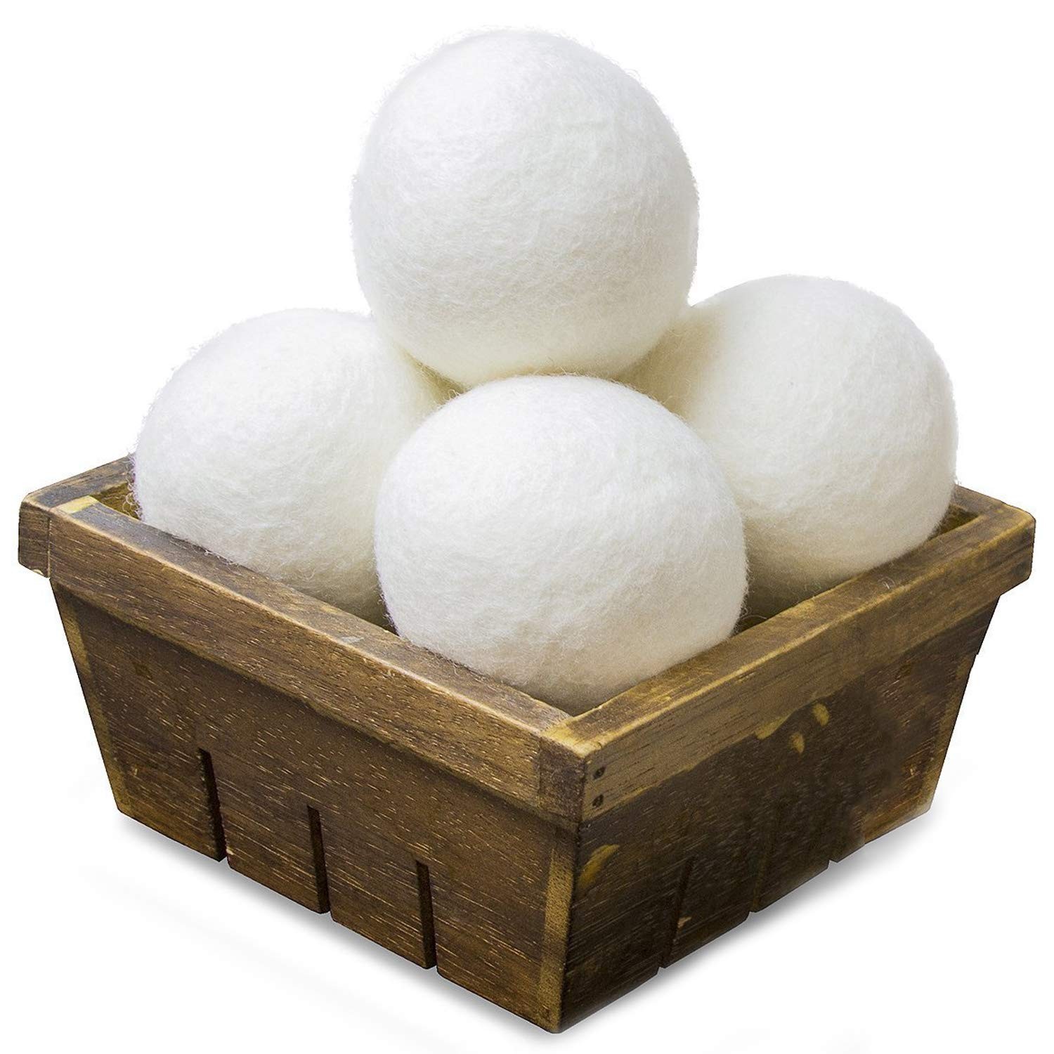 Wool Dryer Balls Natural Fabric Softener and 100% Organic, Chemical Free and …