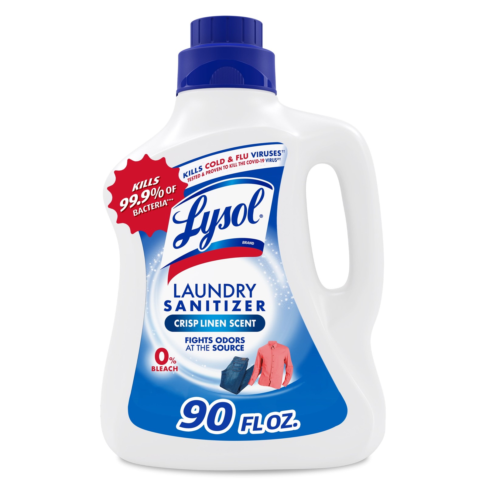 Laundry Sanitizer Liquid Additive for Clothes&Linens, Crisp Linen Scent,90 fl oz