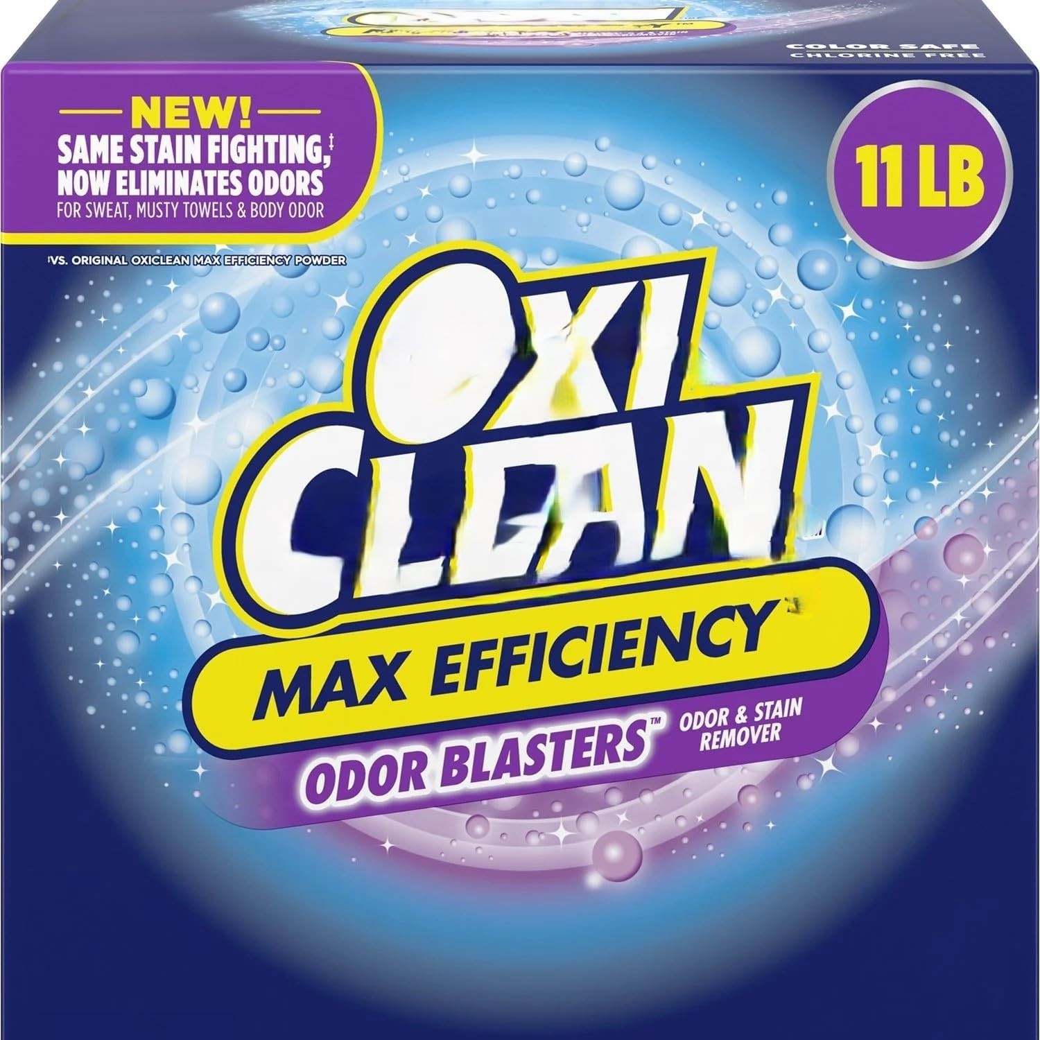 Oxii-Clen Max Efficiency Odor Blasters Laundry Stain Remover Powder, 11 lb