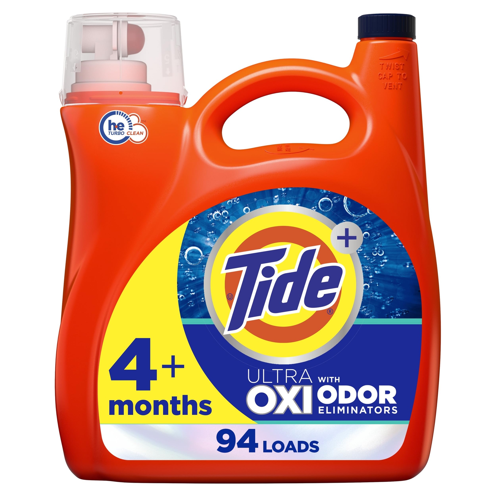 Tide Ultra Oxi Liquid Laundry Detergent 132 Fl Oz Stain and Odor Eliminator