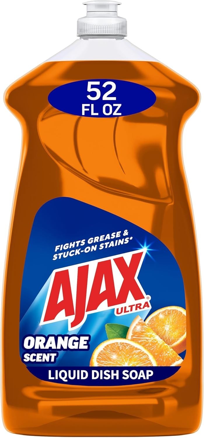 Ajax Triple-Action Dishwashing Liquid, 52 Oz, Orange