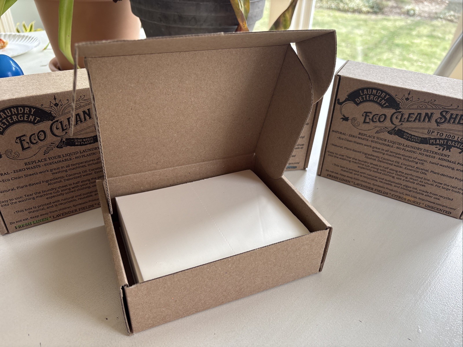 Eco Clean Laundry Sheets 50 Pack = 100 Loads | Zero Waste Plastic-Free Detergent