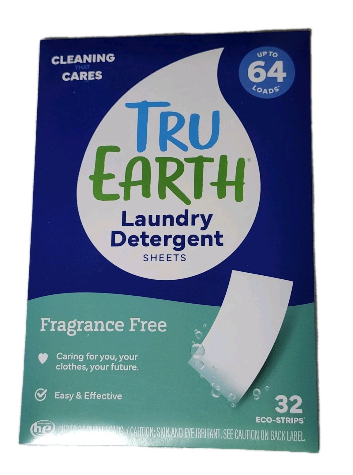 🧺 Tru Earth Laundry Detergent Sheets Fragrance Free • 64 Sheets