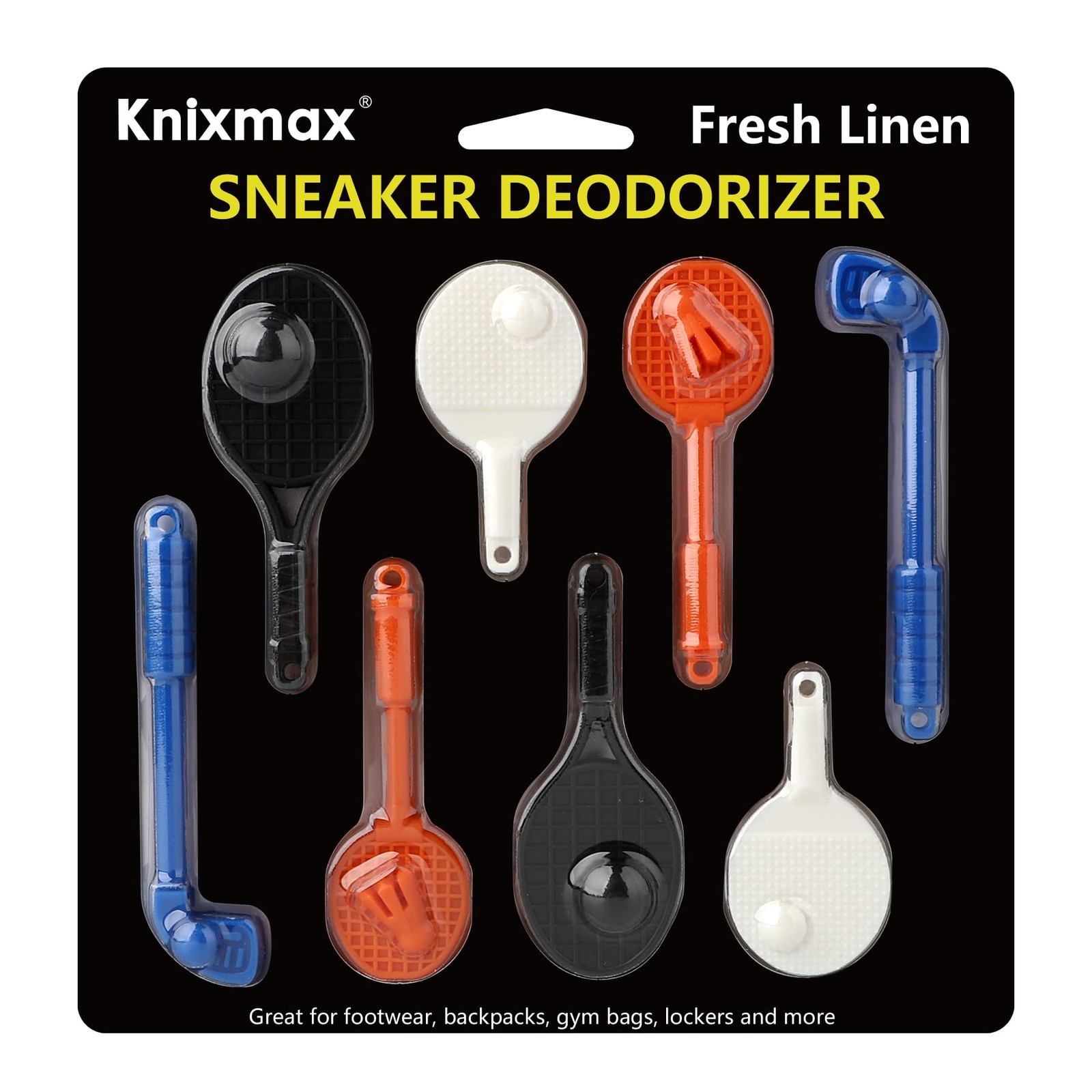 Sneaker Deodorizer Racquets with Fresh Linen Scent 8 Packs, Air Fresheners fo…