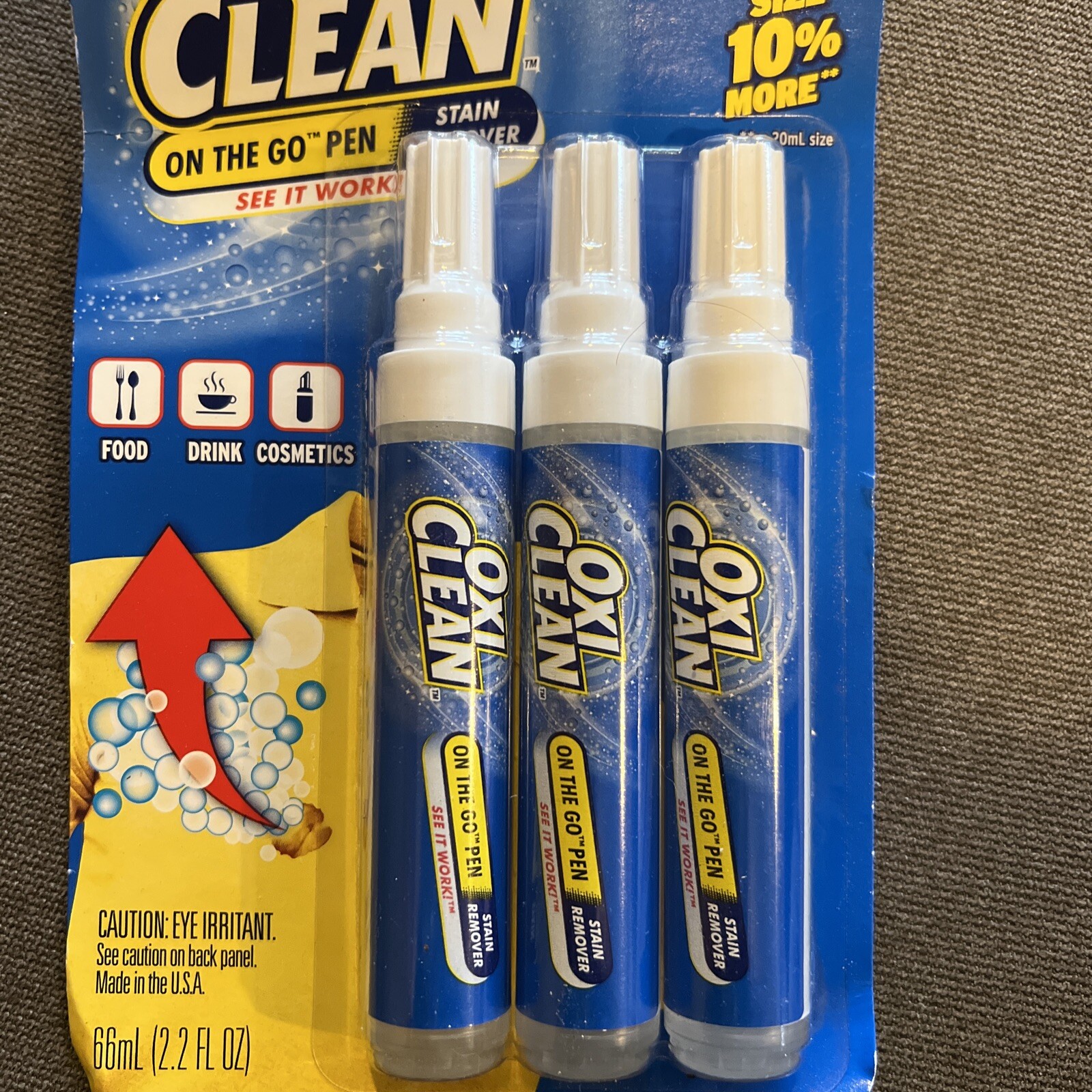 OxiClean On The Go Stain Remover Pen for Clothes and Fabric, to Go Instant Stain