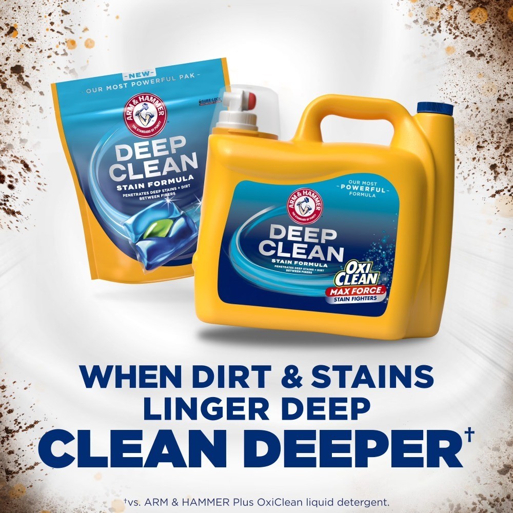 Plus OxiClean Max Force Deep Clean Stain Liquid Laundry Detergent, Sparkling
