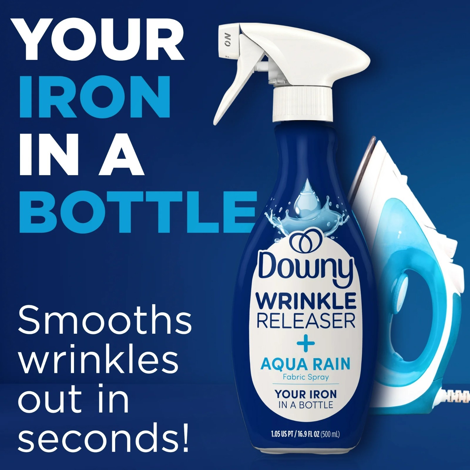 Downy Wrinkle Releaser Aqua Rain 16.9 oz