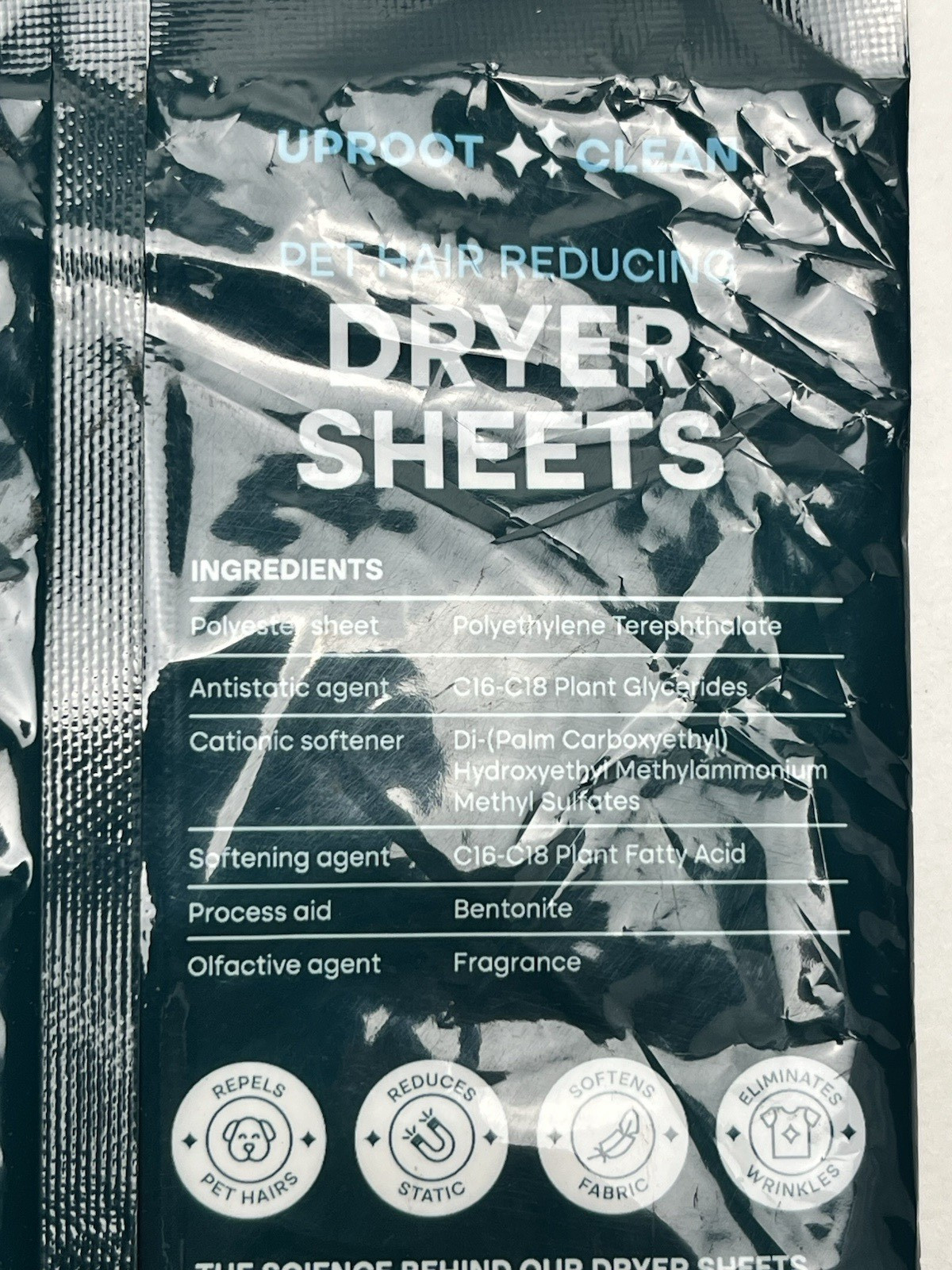 7-packs of 10 Uproot Clean Pet Hair Reducing Dryer Sheets Reduces Static Fresh
