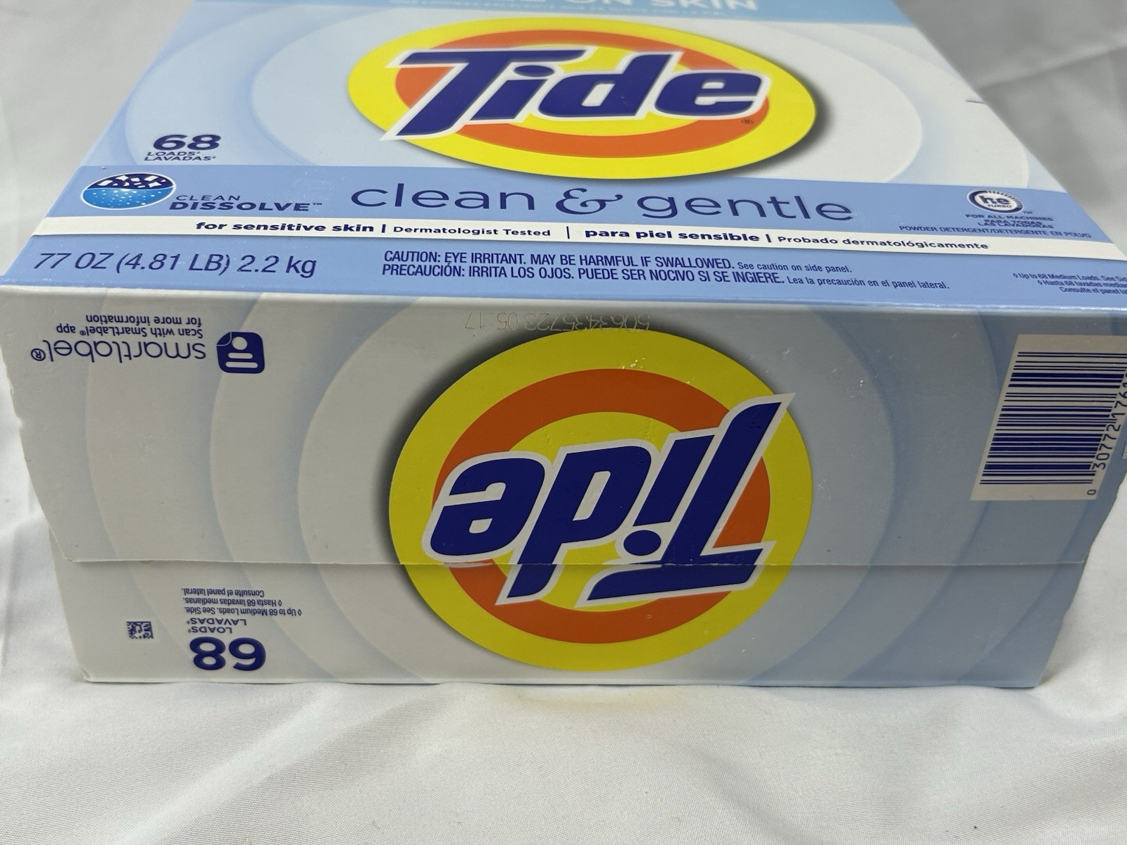 NEW Discontinued Tide Clean & Gentle Powder Laundry Detergent 68 Loads 77 oz
