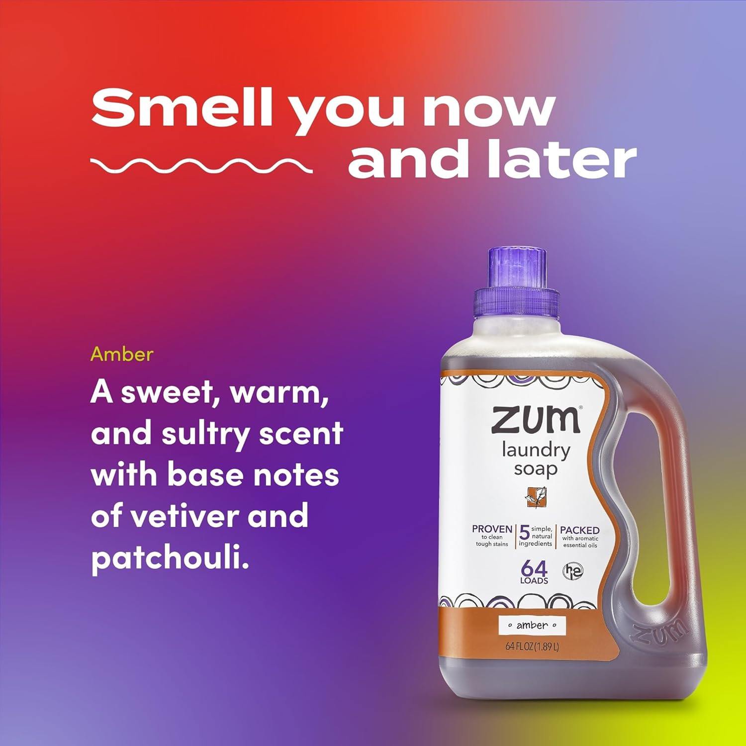 Indigo Wild Zum Clean Laundry Soap – Plant-Based Liquid Laundry Soap – Contains