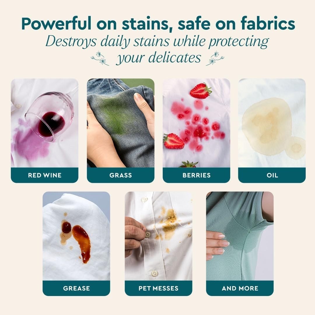 Puracy Stain Remover Spray Mold Mildew Iron Remove Prevent Rust Stains Laundry