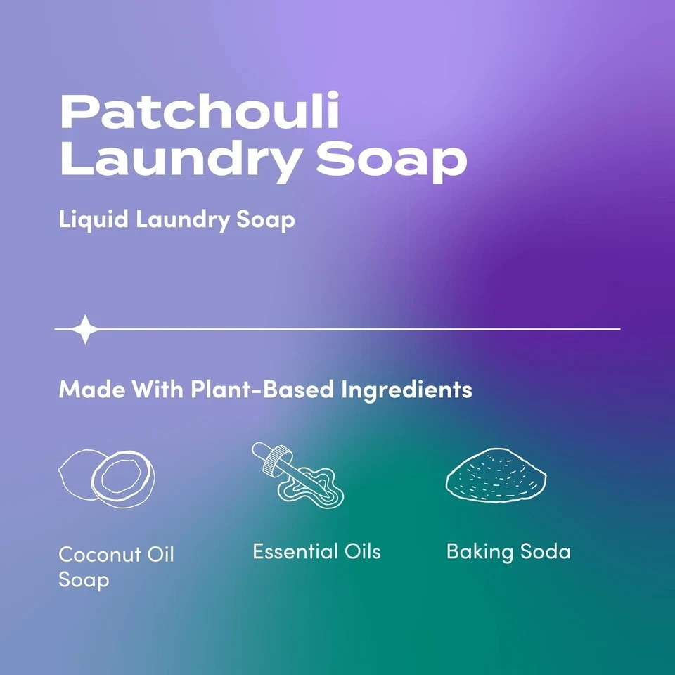 Zum, Laundry Liquid Clean Patchouli, 64 Fl Oz 64 (Pack of 1)