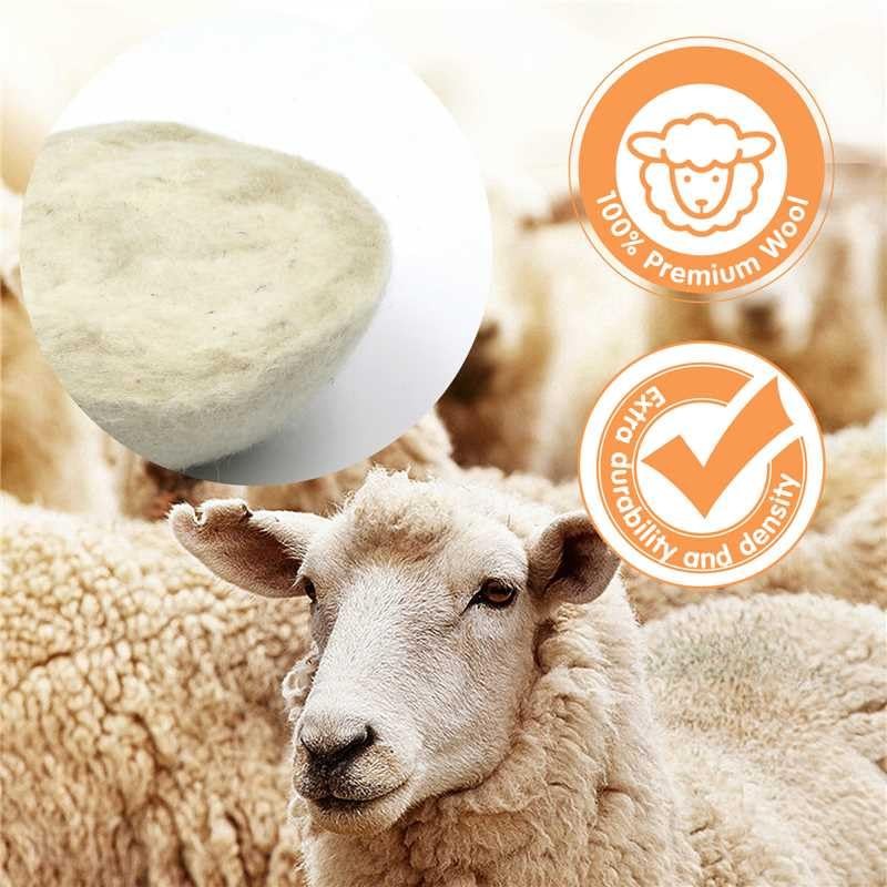 100% Pure New Zealand Wool Dryer Balls, 6Pack Natural Fabric Softener Altern…