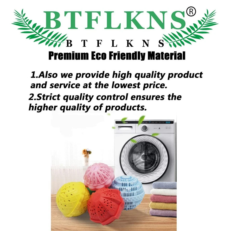 Laundry Balls Set Eco-Friendly Washing Machine Detergent Alternative 2 Pack