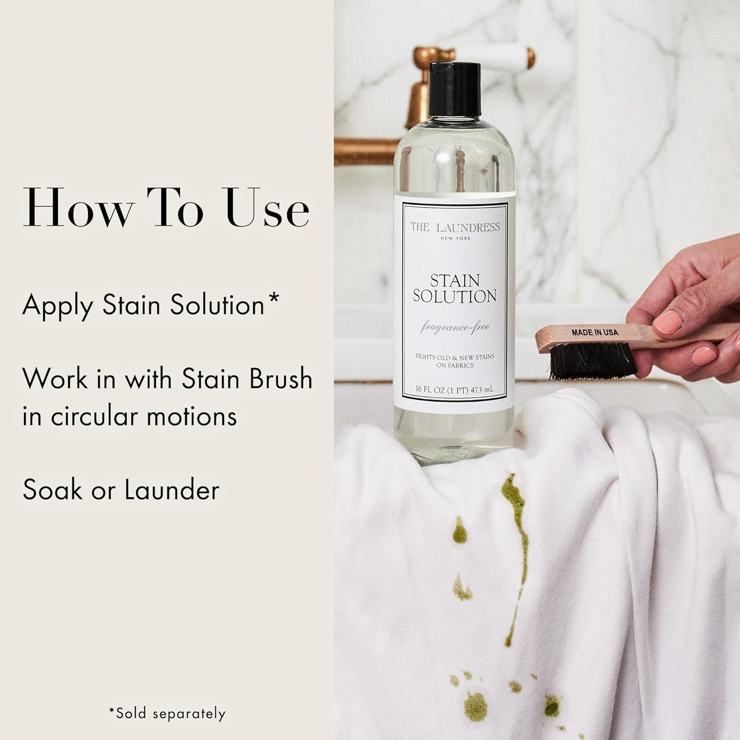Travel-Friendly Stain Brush with Durable Wooden Handle for Easy Cleaning