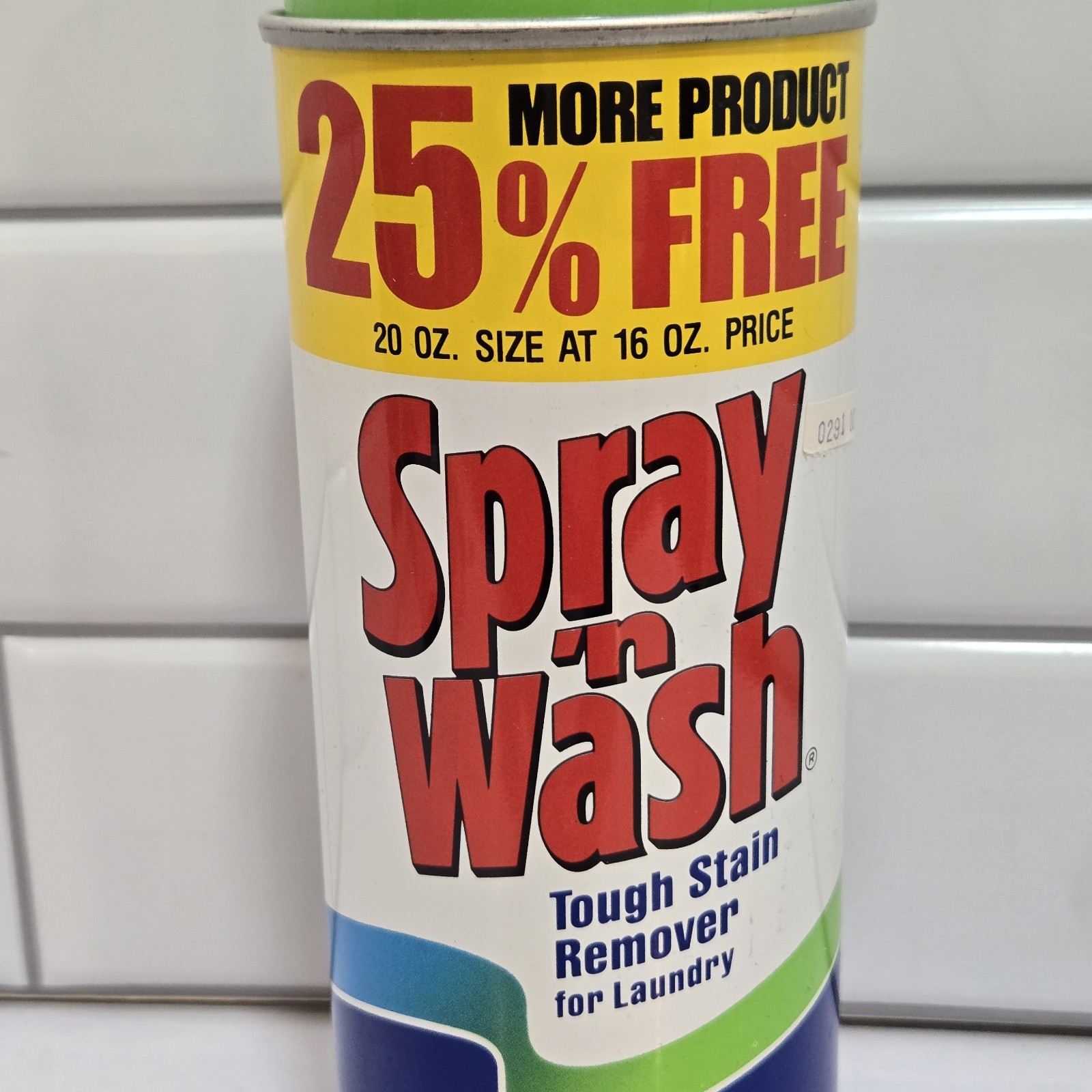Vintage Spray N Wash Aeresol SPRAY CAN LARGE 20 oz NOS DOW Laundry Stain Remover