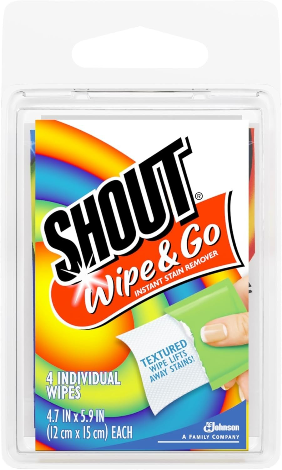 Shout Wipes, Wipe and Go Instant Stain Remover, Laundry Stain and Spot Remove…