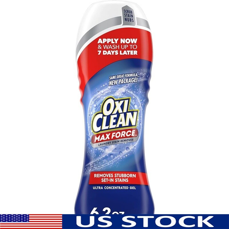 Laundry Stain Remover Gel Stick Pretreatment Fragrance Free Cleaning 6.2oz New