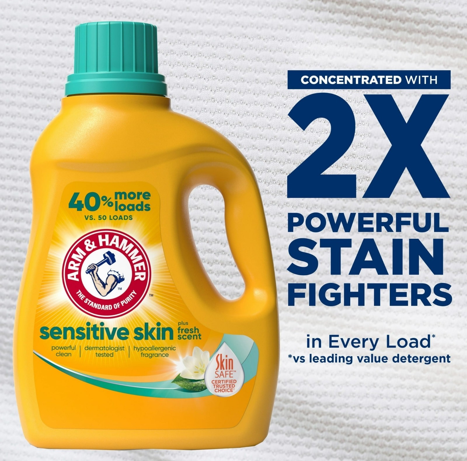 ARM & HAMMER Fresh Scent Liquid Laundry Detergent Sensitive Skin 105oz 105Loads