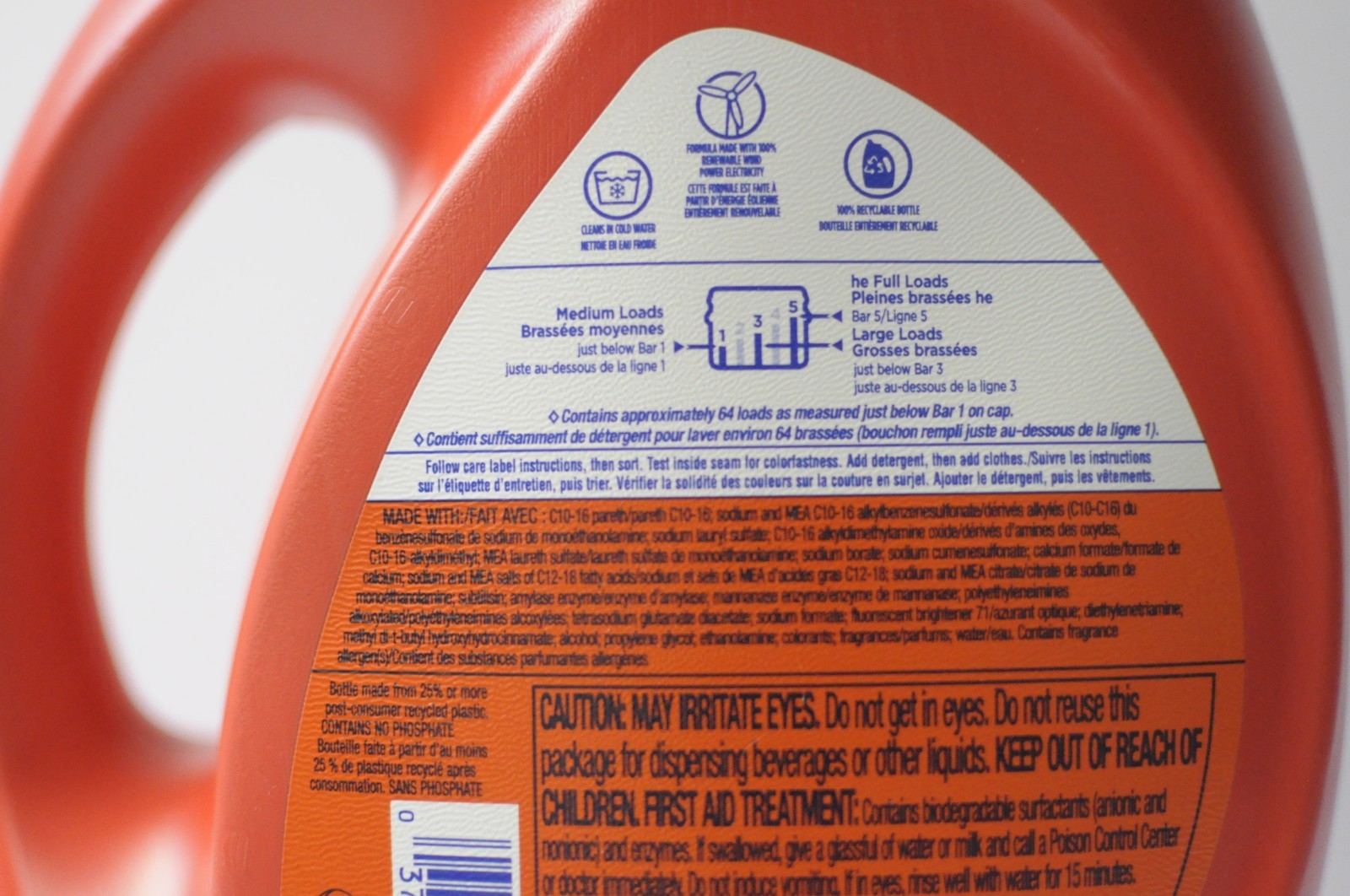 1 Tide Liquid Laundry Detergent Mountain Spring 64 loads 92 fl oz New
