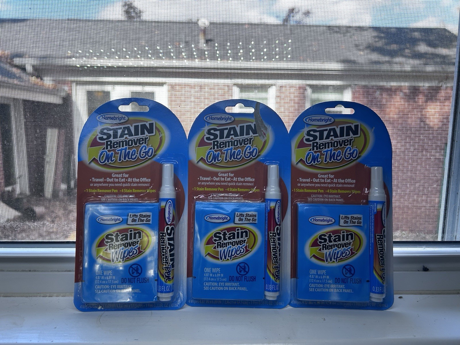Homebright Stain Remover Pen +4 Stain Remover Stick On The Go- 0.33 FL OZ – 3 Pk
