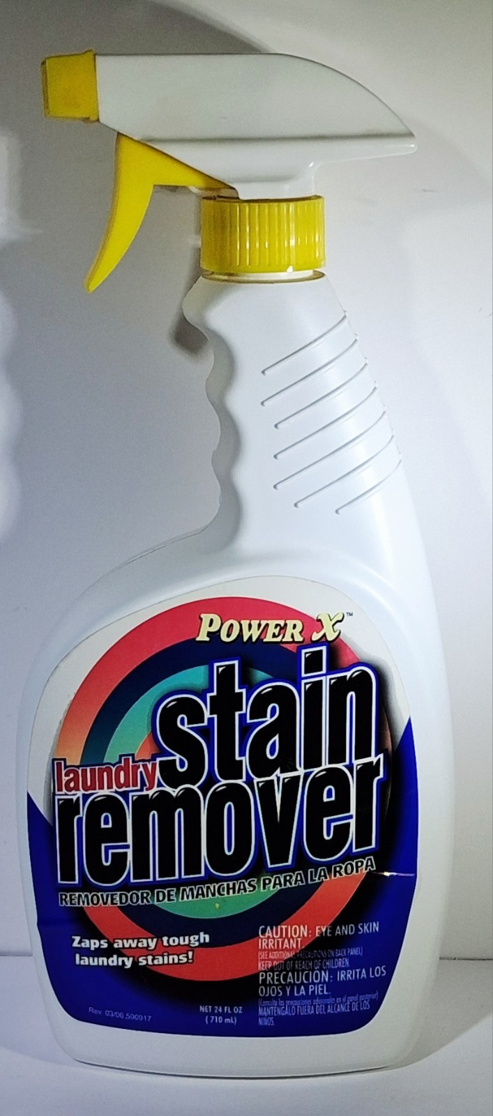 Power X Laundry Stain Remover 24 oz Discontinued Old Formula Spray Bottle
