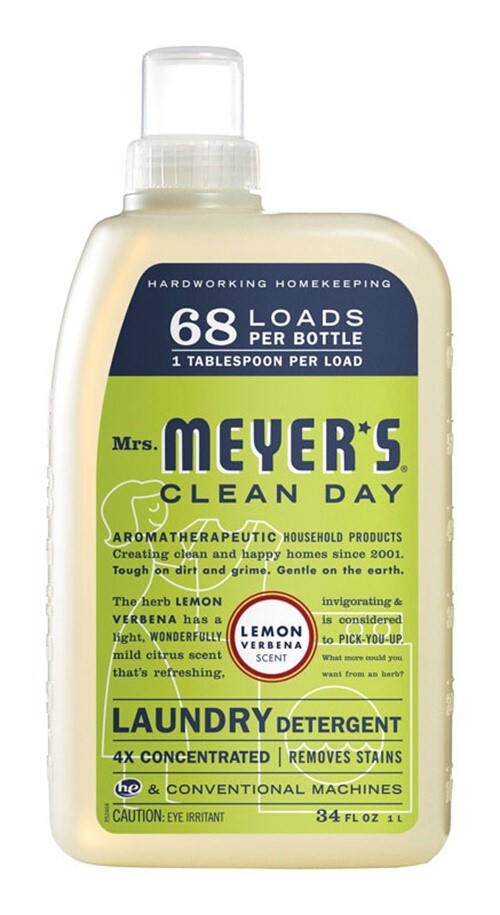Mrs. Meyer’s 14631 Clean Day Lemon Verbena Liquid Detergent 64 oz. (Pack of 6)