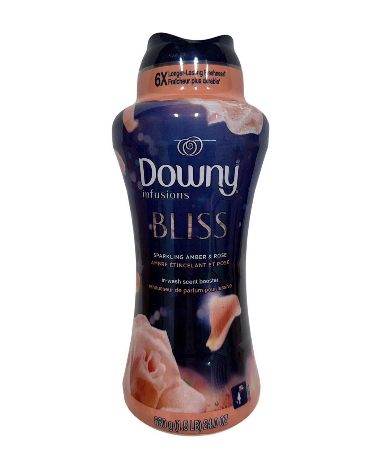 2 Pack – 24 Oz Downy Infusions Bliss Sparkling Amber & Rose Scent Booster Beads