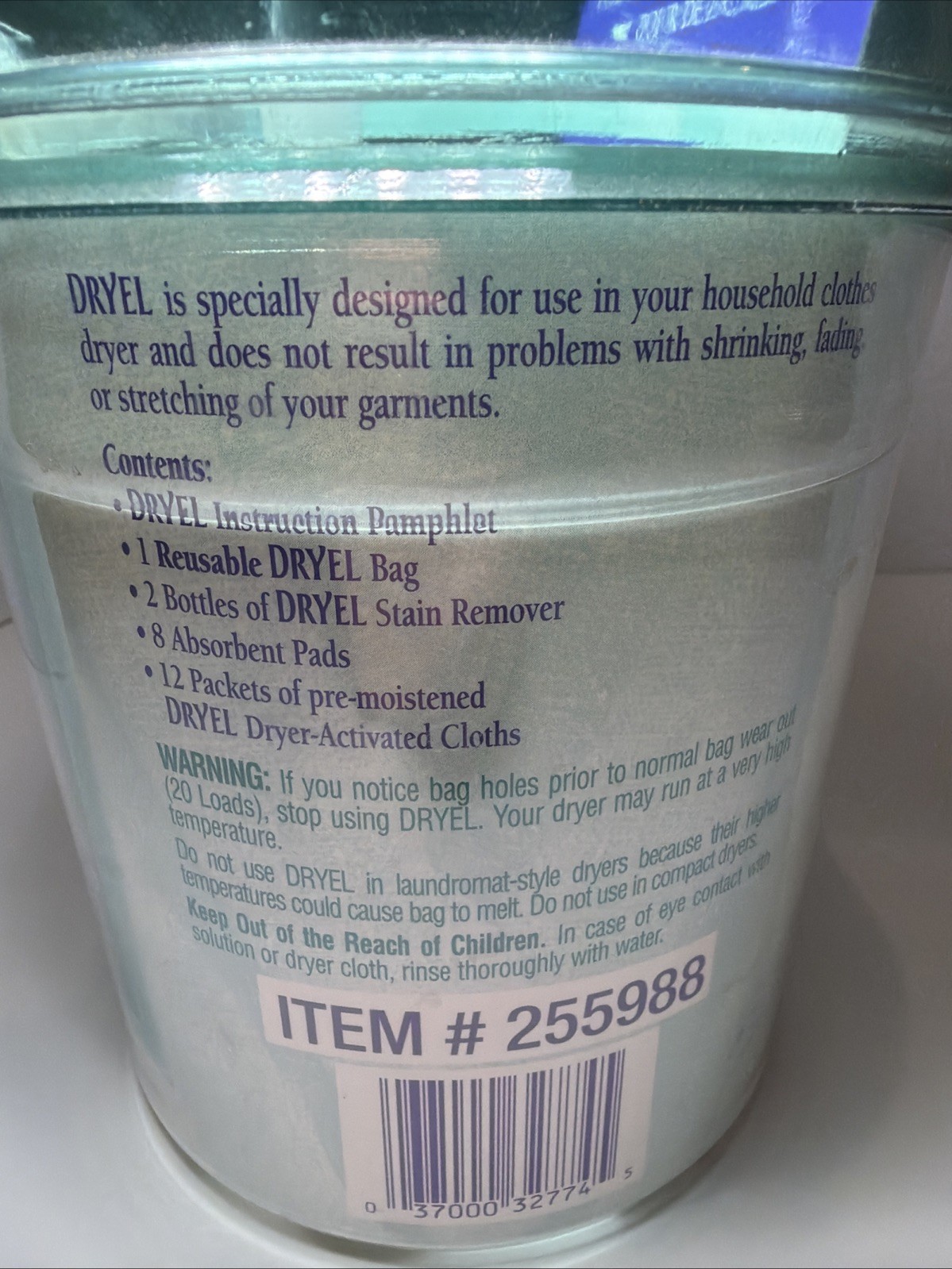 Dryel At-Home Dry Clean Only Fabric Care Starter Kit Vintage 1997 NO Bag