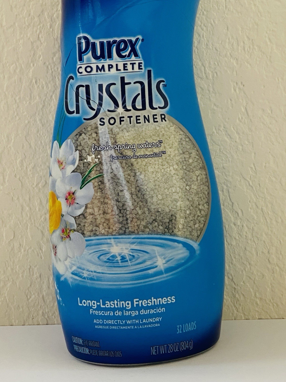 PUREX Complete Crystals SOFTENER Fresh Spring Waters 28oz 92% Natural Components