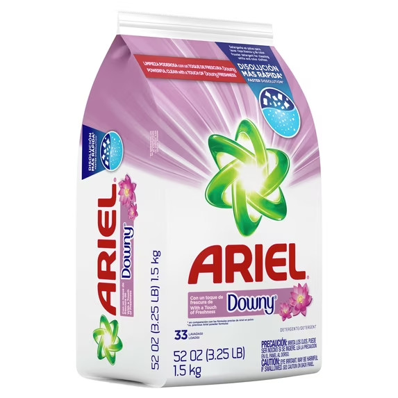 Ariel Laundry Detergent Powder with a Touch of Downy Freshness, 52 oz, 33 Loads