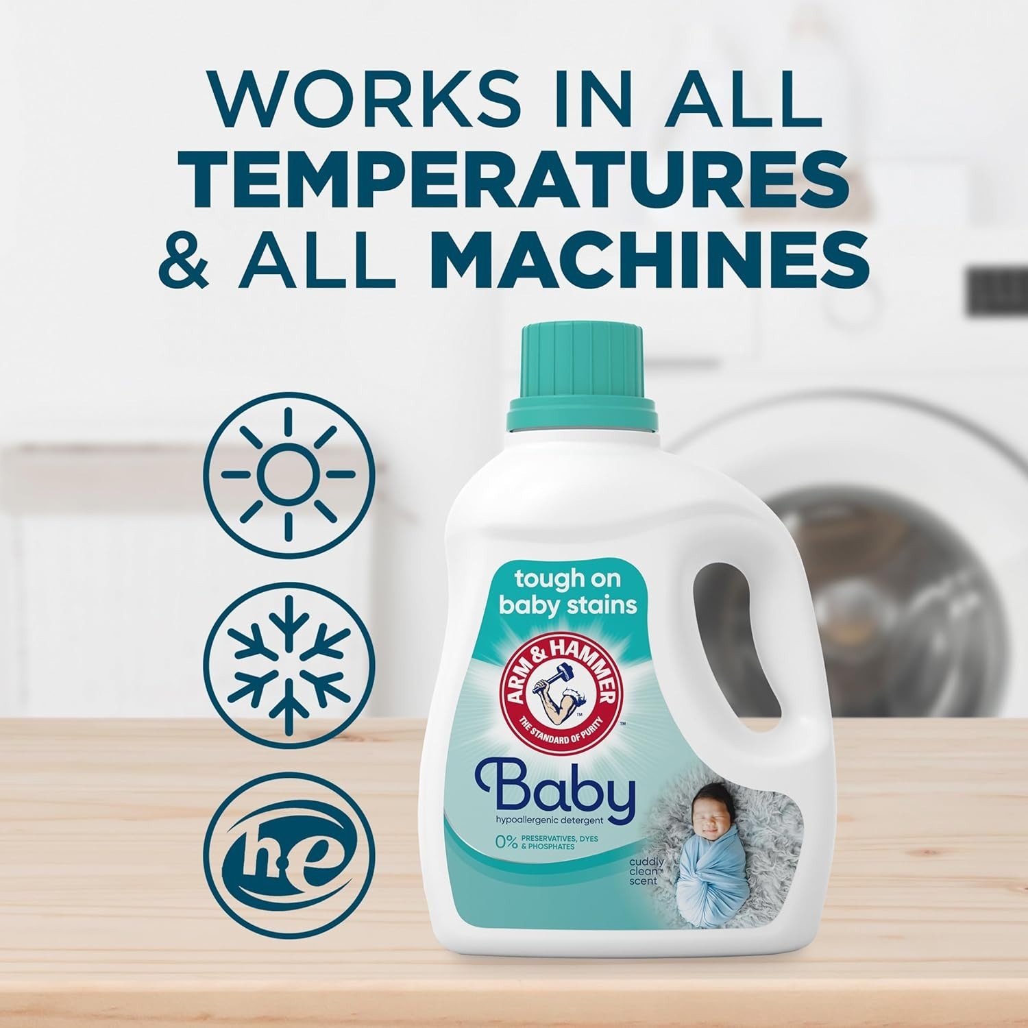 Hypoallergenic Liquid Laundry Detergent, 77 Loads, 100.5 Fl Oz